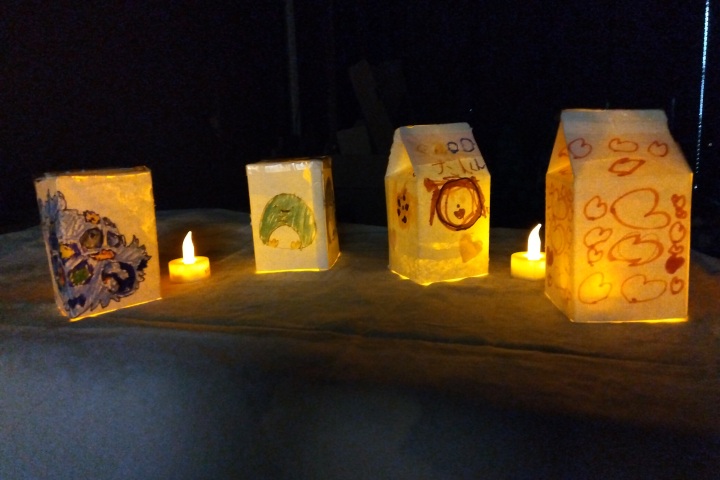 ランプシェードとステンシルマスクづくり