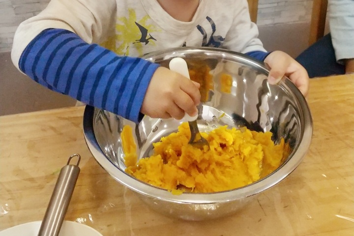 きのね　かぼちゃクッキング
