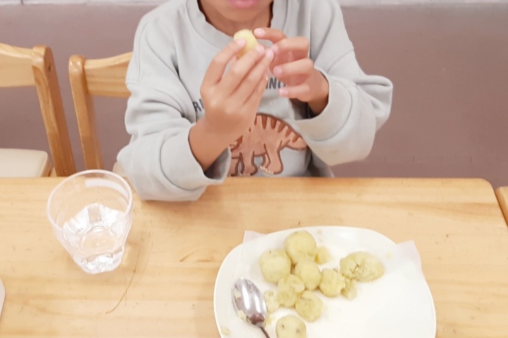 きのね　スイートポテトづくり