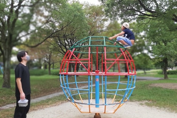 きのね  楠公園にて