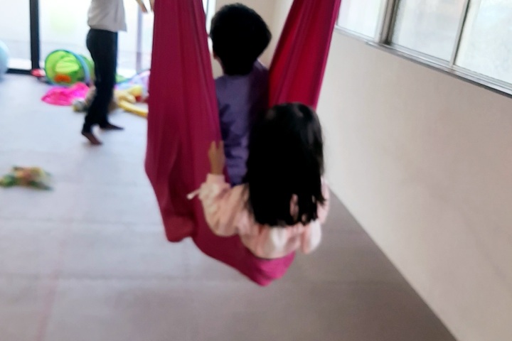 みんなで一緒にハンモック